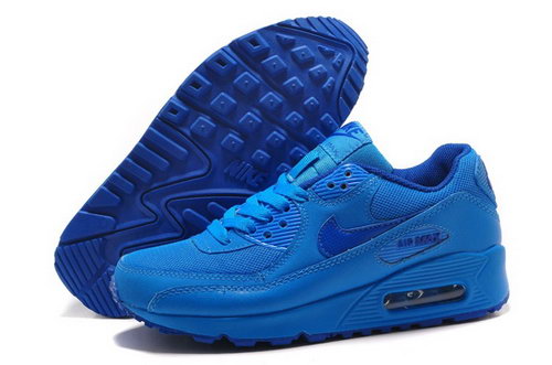 Nike Air Max 90 Womenss Shoes All Dark Blue Special Canada